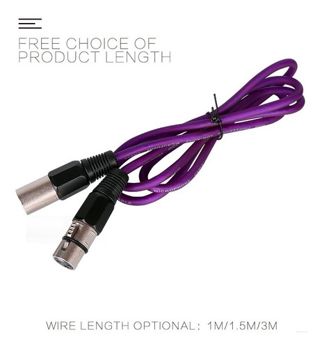 Cable Microfono Balanceado Xlr Macho A Xlr Hembra Blindado