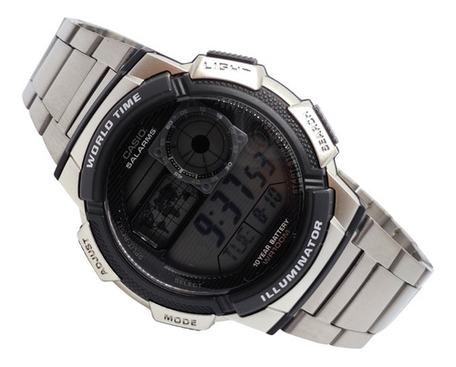 Imagen 3 de 9 de Reloj Casio Plateado Original Ae-1000wd-1av