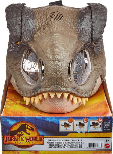 Mascara Interactiva Tiranosaurio Rex Jurassic World Dominion