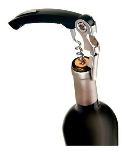 Imagen 2 de 3 de Sacacorcho 2 Tiempos Tipo Mozo Botella Vino Vacuvin Original