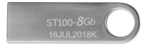 Kit 25 Memoria Usb 8gb Stylos Tech St100 2.0 Stmusb1b Plateado Lisa