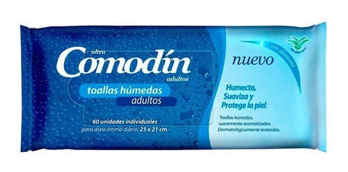 Comodín Ultra Toallas Húmedas Adultos Descartables 60 Un