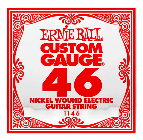 Ernie Ball 1146 Guitarra Electrica Niquel Calibre 046