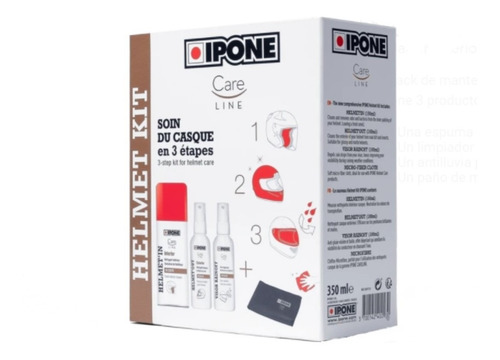 Imagen 2 de 6 de Kit Ipone Helmet Limpia Casco Visor Exterior/ Interior