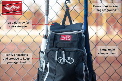 Bolsa De Beisbol Rawlings R500 Para Hombre, Bolsa Grande De