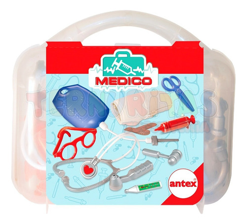 Valija Set Medico Doctor Juguete Aprendizaje Niño Antex