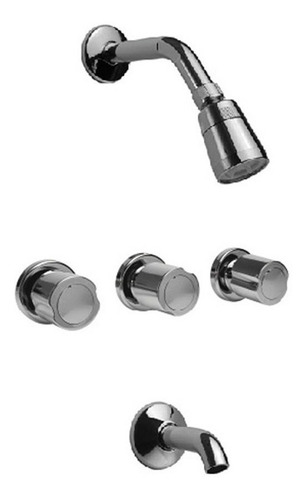 Imagen 6 de 8 de Combo Grifería Baño Hydros Viva Cromo Lavatorio Ducha Bidet