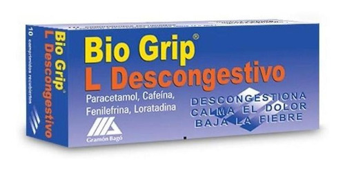 Bio Grip Descongestivo X 10 Comprimidos