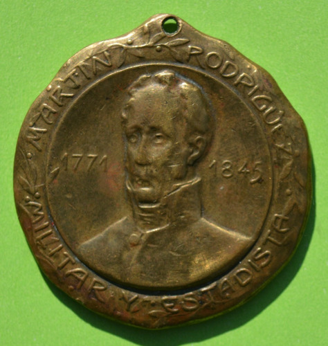 Antigua Medalla Martin Rodriguez Centenario Tandil 1923