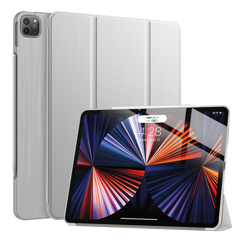 Funda Soke iPad Pro 12.9 5th Gen Reforzada 4 Esquinas Silver