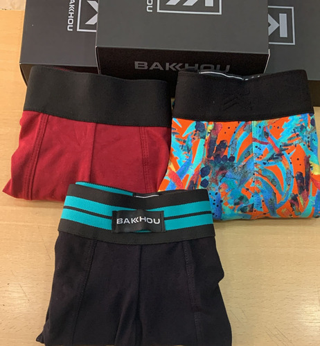 Promo Pack X 3 Boxer Bakhou Oferta Dia Del Padre Talle Xl 