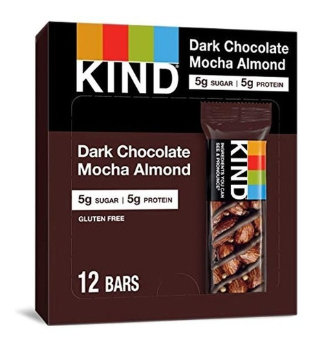 Barra Kind Saludable Sin Gluten Dark Chocolate Mocha Almond 
