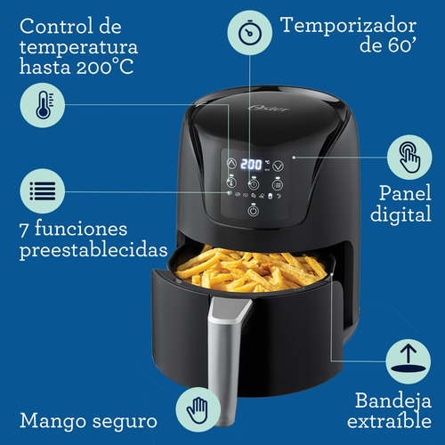 Freidora De Aire Digital Oster® Con Capacidad De 1.8l