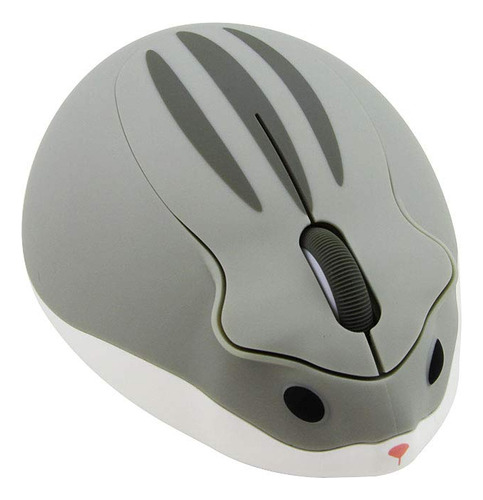 Mouse Inalámbrico Sxban, Diseño De Hamster 1200 Dpi Gris