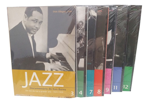 Documentário História Jazz De Ken Burns Kit 7 Livretos +dvds