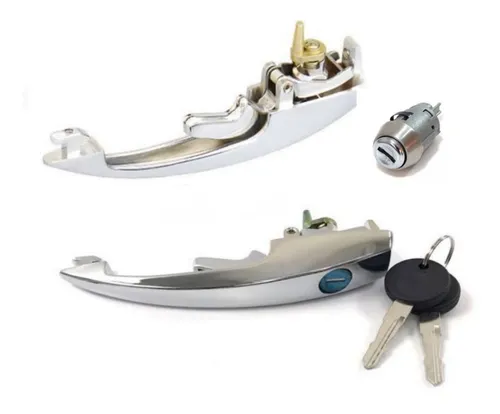 comprar Juego 2 Manijas Ext Vw Vocho Sedan Cromadas Con Cilindro