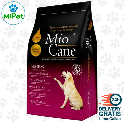 Mio Cane Senior Súper Premium 15 Kg