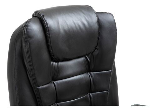 Cadeira Presidente Home/office Com Massagem Com Pés Cromado