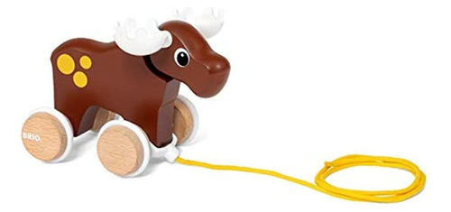 Brio  Moose Pull Along Toddler Toy Para Niños De 12 Me