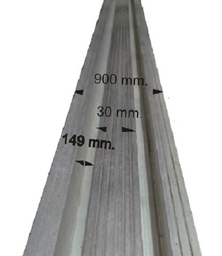 Guía Inferior Aluminio Ascensor Cierra Automático X 250 Cm.