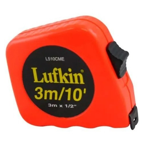 Trena Lufkin 3m Fita De Aço 1/2 - Resistente P/ Toda Obra