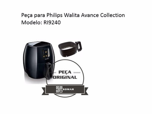 Imagem 3 de 4 de Cesta Com Alça Preta Para Fritadeira Airfryer Ri9240 Philips