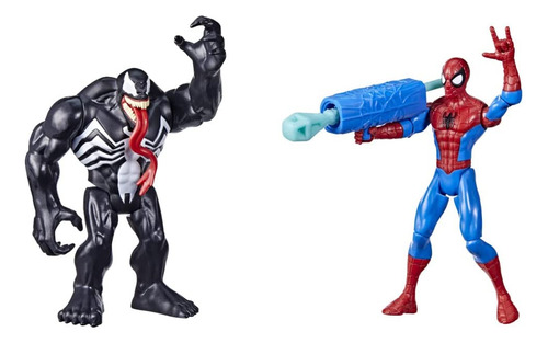Spider-man Marvel Vs Venom Battle Packs - Paquete De 2 Figur