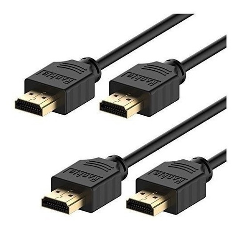 Cable Hdmi, Rankie 2-pack 6ft Cable Hdmi Hdtv 2.0 Estandar M