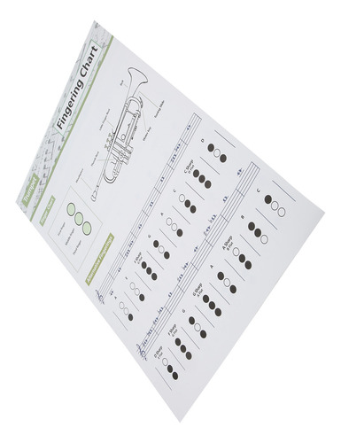 Tabla De Acordes De Trompeta Digitación Nota Instrumento Mus
