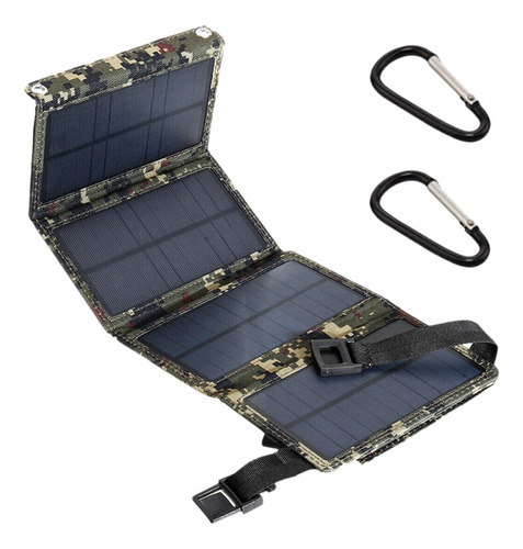 Cargador Solar 10w 5v Plegable Panel Solar Con Puertos Usb