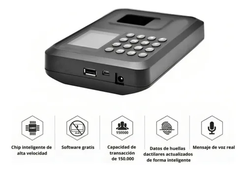 Reloj Control Asistencia Huella Digital Biométrico Sxc-08049