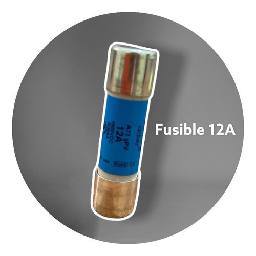 Fusible Dc 1000v 12a. Para Instalación De Paneles Solares