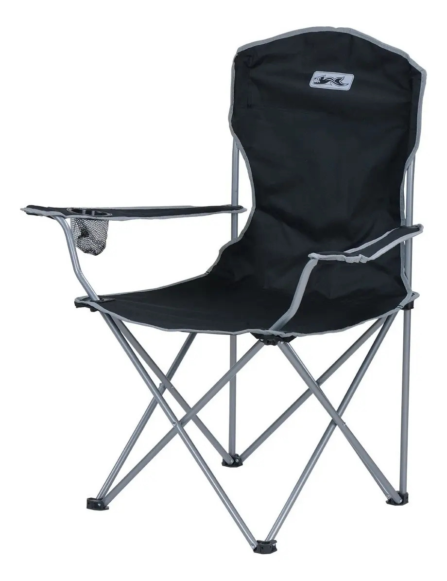Sillon Director Plegable Waterdog Hasta 120kg + Bolso Color Gris