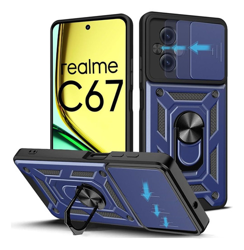 Funda Estuche Case Slider Protector Compatible Realme C67 4g