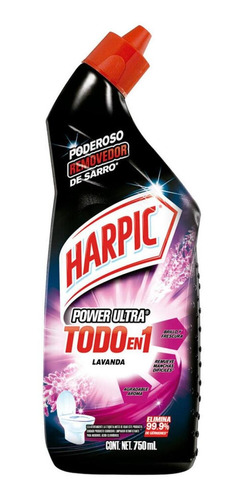 Desinfectante Harpic Para Inodoros Power Ultra Lavanda 750ml