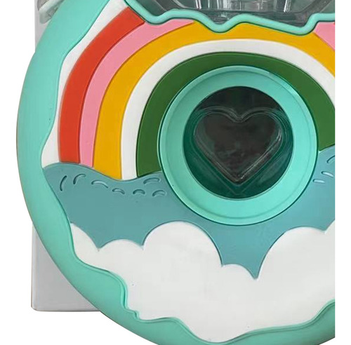 Taza Con Pajita De Silicona De Dibujos Animados 380ml