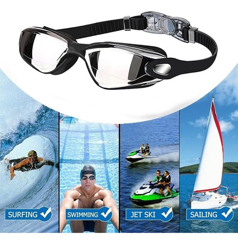 Para Kit De Natación ,gafas Ajustables Con Protección Uv