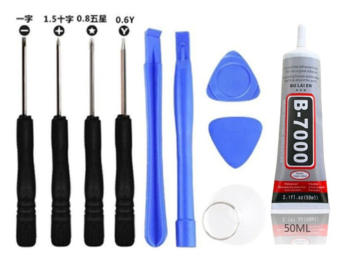 Kit Reparación Pantalla Celular Pegamento Adhesiv B7000 50ml