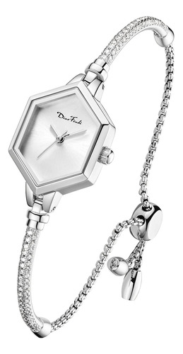 Reloj De Pulsera Pequeno De Oro Rosa Para Mujeres Y Ninas, V