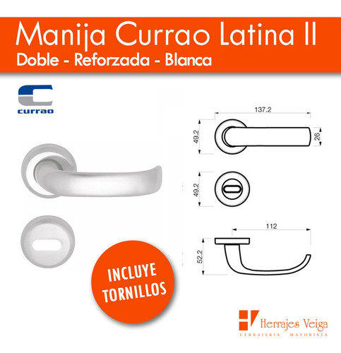 Imagen 4 de 10 de Manija Currao Latina 2 Doble Sanatorio Reforzada Pta Tropea