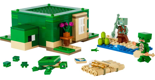 Lego Minecraft La Casa Tortuga De La Playa 21254