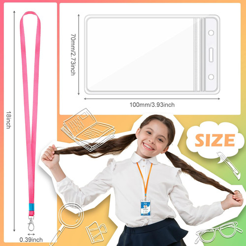 Conjunto De 48 Lanyards Niños Portatarjetas De Identif...