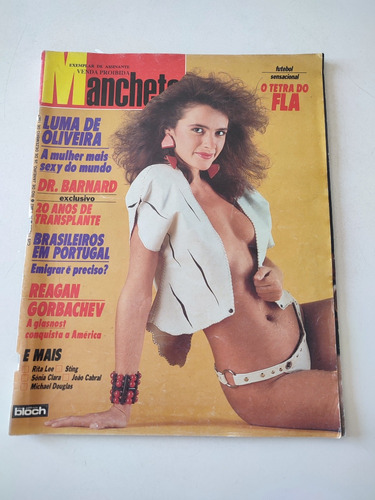 Revista Manchete Luma De Oliveira Rita Lee Sting Flamengo