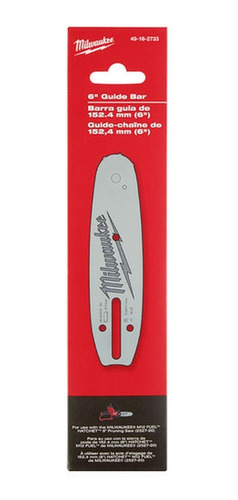 Imagen 2 de 9 de Repuesto Espada Para Motosierra Milwaukee 152mm 2527-20