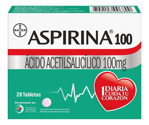 Aspirina 100mg X28tab Imp - g a $120