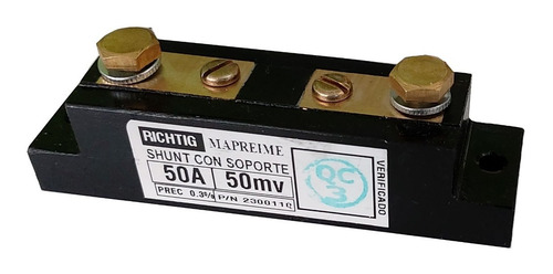 Resistencia Shunt Derivador De 80a A 100mv Con Soporte