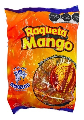 Paleta Raqueta Mango Miguelito 200 Pz