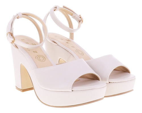 Zapatos De Tacón Punta Abierta Tiras Delgadas Moda Dama Aona