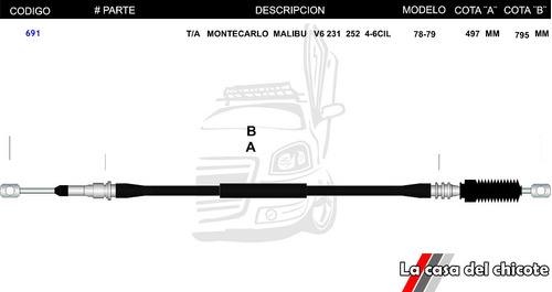 Chicote Selector De Velocidades Montecarlo Malibu Mod.78-79
