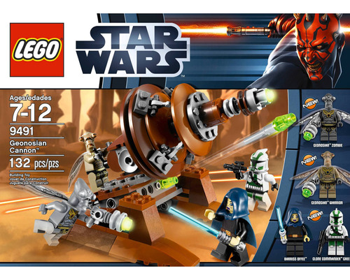 Lego Star Wars The Clone Wars Geonosian Cannon Set  9491